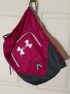 Under Armour Magenta and Black Single-Strap Sling Bag